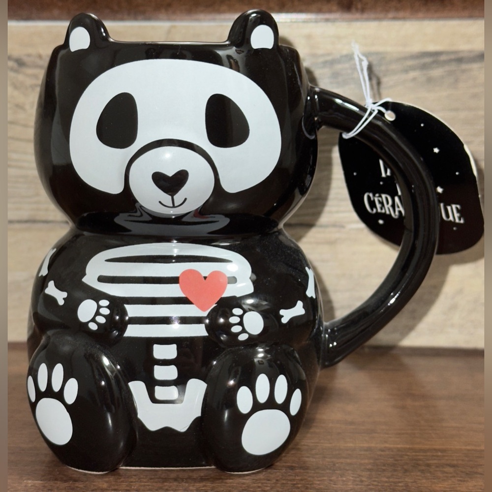 Super Cute 🥰 Skeleton 💀 Panda 🐼 Bear Mug by Sunday Morning - New